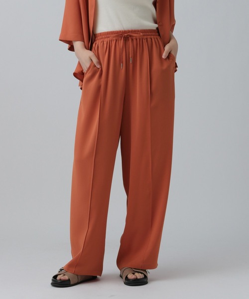 LEPSIM（レプシィム）の「マルチメリットワイドパンツ　242652（その他パンツ・レディース・アイボリー/カーキ/ネイビー/チャコールグレー/ベージュ/グレイッシュベージュ/オレンジ/ダークグレー/ブラウン・FREE）」の9枚目の写真