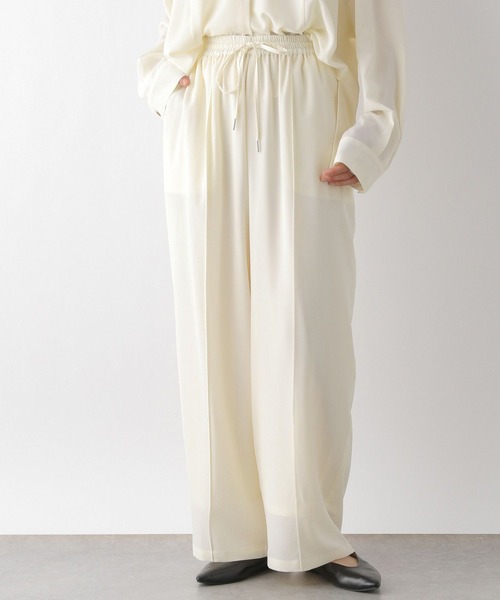 LEPSIM（レプシィム）の「マルチメリットワイドパンツ　242652（その他パンツ・レディース・アイボリー/カーキ/ネイビー/チャコールグレー/ベージュ/グレイッシュベージュ/オレンジ/ダークグレー/ブラウン・FREE）」の12枚目の写真