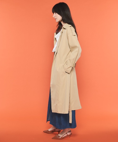 Shelly island（シェリーアイランド）の「キャンディスリーブトレンチコート（トレンチコート・レディース・ベージュ・FREE）」の16枚目の写真