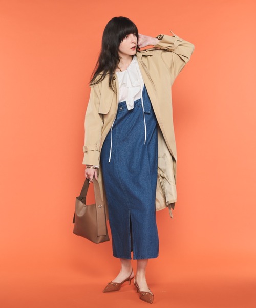 Shelly island（シェリーアイランド）の「キャンディスリーブトレンチコート（トレンチコート・レディース・ベージュ・FREE）」の15枚目の写真