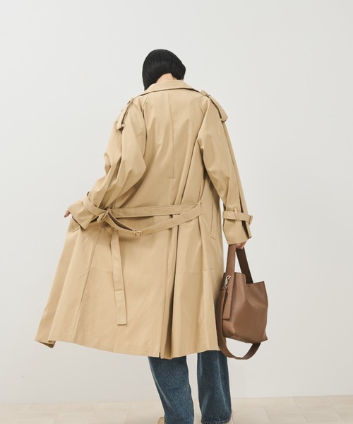 Shelly island（シェリーアイランド）の「キャンディスリーブトレンチコート（トレンチコート・レディース・ベージュ・FREE）」の7枚目の写真