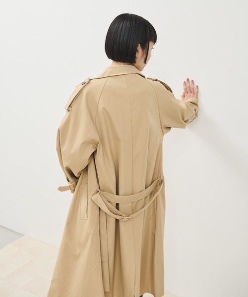 Shelly island（シェリーアイランド）の「キャンディスリーブトレンチコート（トレンチコート・レディース・ベージュ・FREE）」の13枚目の写真