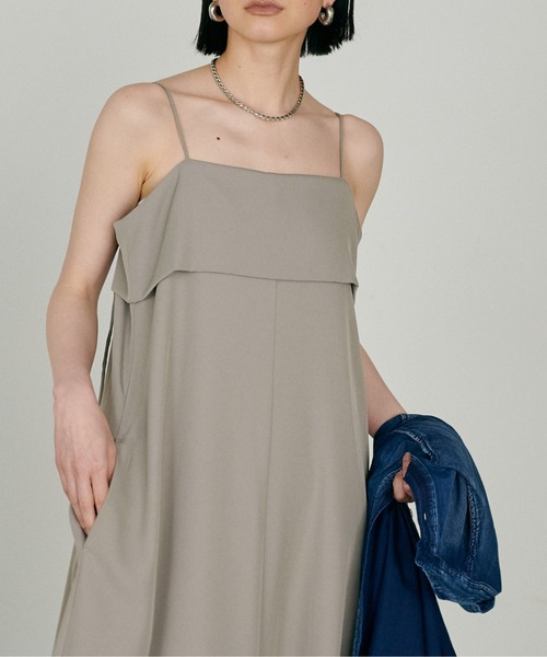 LARUTA（ラルータ）の「【LARUTA】［Web限定］ビスチェ風キャミワンピース（ワンピース・レディース・イエロー/グレイッシュベージュ/ブラック・MEDIUM/LARGE）」の17枚目の写真