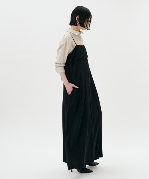 LARUTA（ラルータ）の「【LARUTA】［Web限定］ビスチェ風キャミワンピース（ワンピース・レディース・イエロー/グレイッシュベージュ/ブラック・MEDIUM/LARGE）」の10枚目の写真