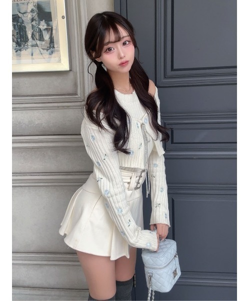 スパークルリボンアンサンブルニットトップス（ニット/セーター  