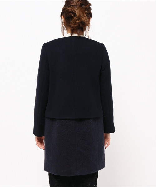 La TOTALITE（ラトータリテ）の「2way コクーンコート◆（その他アウター・レディース・バーガンディー/ネイビー・36/38）」の5枚目の写真