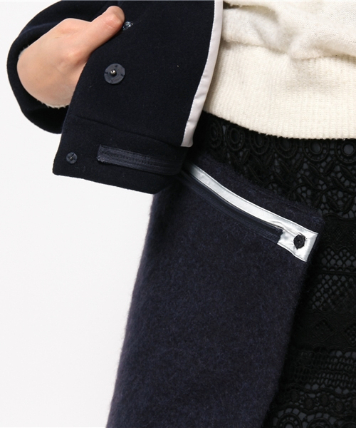 La TOTALITE（ラトータリテ）の「2way コクーンコート◆（その他アウター・レディース・バーガンディー/ネイビー・36/38）」の12枚目の写真