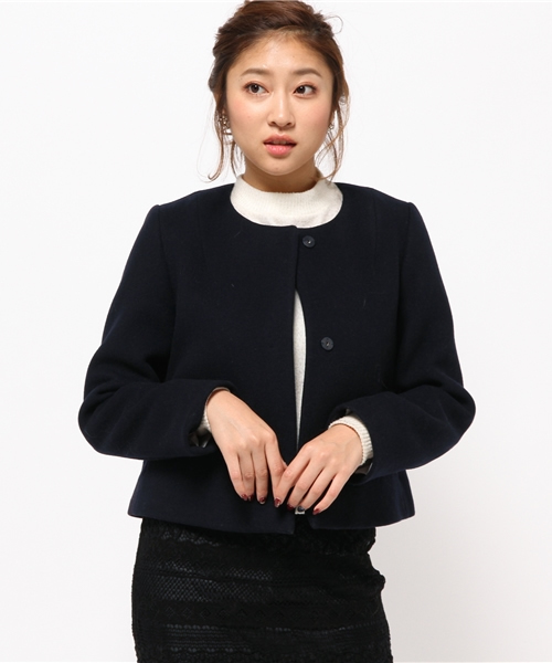 La TOTALITE（ラトータリテ）の「2way コクーンコート◆（その他アウター・レディース・バーガンディー/ネイビー・36/38）」の15枚目の写真