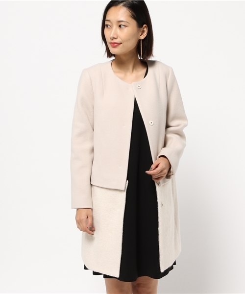 La TOTALITE（ラトータリテ）の「2way コクーンコート◆（その他アウター・レディース・バーガンディー/ネイビー・36/38）」の9枚目の写真