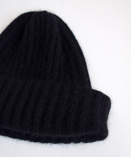 Marient（マリエント）の「ラビットファーニットキャップ（ニットキャップ/ビーニー・レディース・ブラック/グレー・FREE）」の9枚目の写真