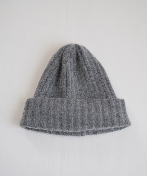 Marient（マリエント）の「ラビットファーニットキャップ（ニットキャップ/ビーニー・レディース・ブラック/グレー・FREE）」の5枚目の写真