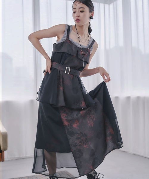 HARE リフレクションフラワーキャミワンピース 完売品 リフレクションフラワーキャミワンピース(HARE)（ワンピース