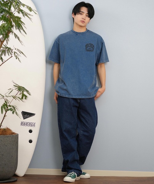 lost(ロスト)の「lost/ロスト 半袖Tシャツ/半袖Tee バックプリント MAYHEM ユニセックス L25S-2104(Tシャツ/カットソー・メンズ・チャコールグレー/ホワイト/グレイッシュブルー・M/L/XL)」の15枚目の写真
