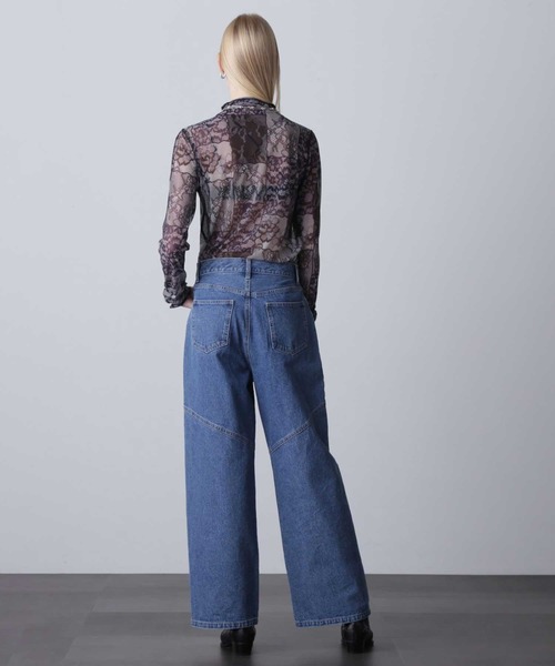 ROSE BUD(ローズバッド)の「シアーアートインナー(Tシャツ/カットソー・レディース・ブラック/ホワイト・ONE SIZE)」の12枚目の写真