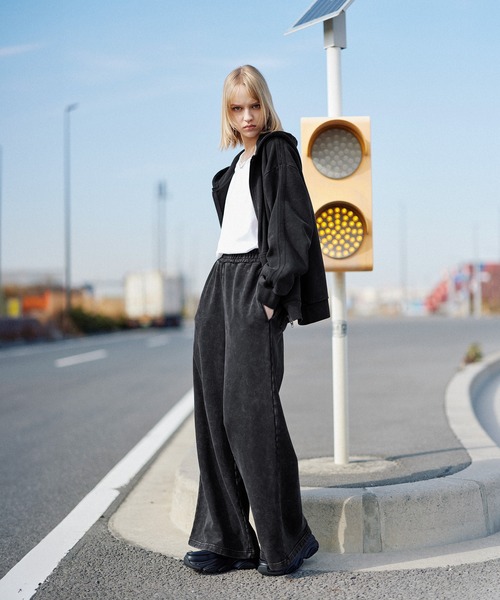 ROCHEM（ローシェン）の「ヘビーウェイトサイドラインダブルジップパーカー（SETUP着用可能）（パーカー・メンズ・ブラック/グレー/ブラック系1・XS/S/M/L）」の21枚目の写真