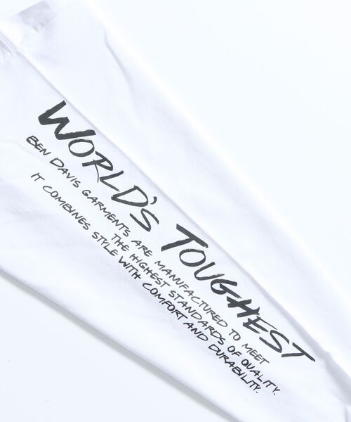 BEN DAVIS（ベンデイビス）の「【BEN DAVIS（ベンデイビス）】SPRAY MASTER L/S TEE[WIDE] / クルーネック 長袖 刺繍 オーバーサイズ（Tシャツ/カットソー・メンズ・ダークグリーン/ホワイト/チャコール・MEDIUM/LARGE/X-LARGE）」の15枚目の写真