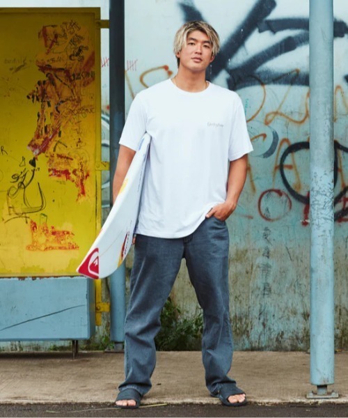 Quiksilver(クイックシルバー)の「TYPEFACE ST /クイックシルバーバックプリント半袖Tシャツ(Tシャツ/カットソー・メンズ・ブラック/ピンク/ホワイト/インディゴブルー・X-LARGE/MEDIUM/LARGE)」の8枚目の写真
