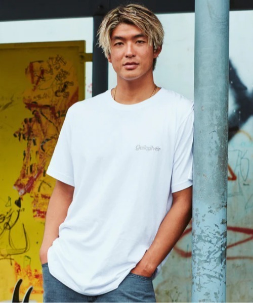 Quiksilver(クイックシルバー)の「TYPEFACE ST /クイックシルバーバックプリント半袖Tシャツ(Tシャツ/カットソー・メンズ・ブラック/ピンク/ホワイト/インディゴブルー・X-LARGE/MEDIUM/LARGE)」の9枚目の写真