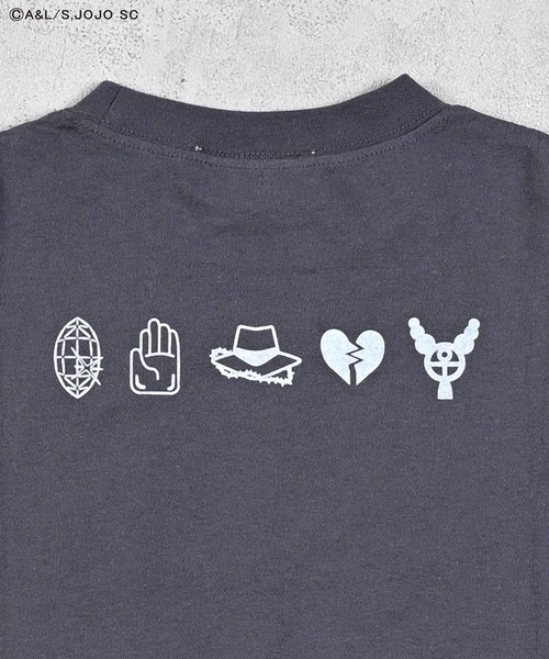 ジョジョの奇妙な冒険（ジョジョノキミョウナボウケン）の「【ジョジョの奇妙な冒険】別注Tシャツ（Tシャツ/カットソー・キッズ・チャコール/ピンク/ブラック・80/90/100/110/120/130/140/150）」の8枚目の写真