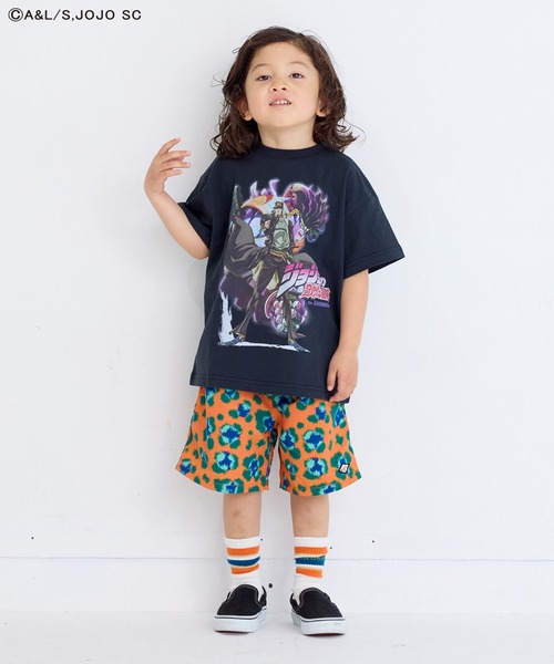 ジョジョの奇妙な冒険（ジョジョノキミョウナボウケン）の「【ジョジョの奇妙な冒険】別注Tシャツ（Tシャツ/カットソー・キッズ・チャコール/ピンク/ブラック・80/90/100/110/120/130/140/150）」の21枚目の写真