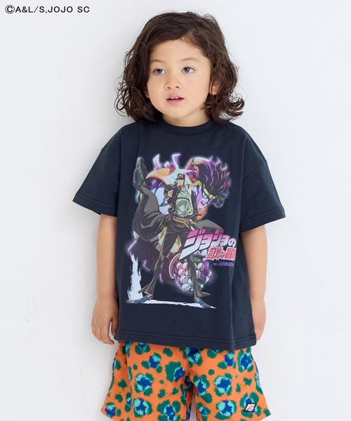 ジョジョの奇妙な冒険（ジョジョノキミョウナボウケン）の「【ジョジョの奇妙な冒険】別注Tシャツ（Tシャツ/カットソー・キッズ・チャコール/ピンク/ブラック・80/90/100/110/120/130/140/150）」の18枚目の写真