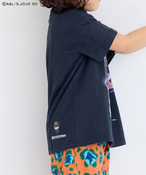 ジョジョの奇妙な冒険（ジョジョノキミョウナボウケン）の「【ジョジョの奇妙な冒険】別注Tシャツ（Tシャツ/カットソー・キッズ・チャコール/ピンク/ブラック・80/90/100/110/120/130/140/150）」の17枚目の写真