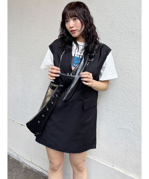 MURUA（ムルーア）の「フェイクレザーショルダーバッグ（ショルダーバッグ・レディース・ブラック/ブラウン・FREE）」の15枚目の写真