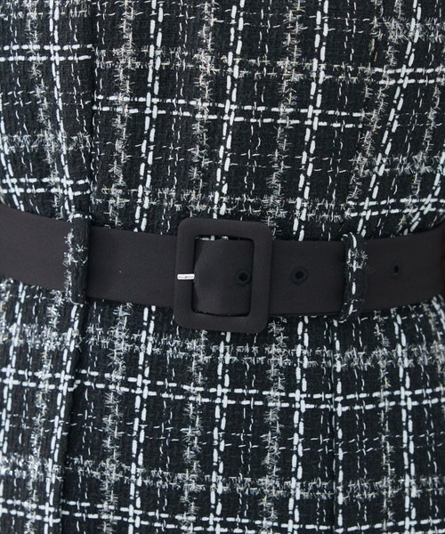 REDYAZEL（レディアゼル）の「ツイードデザインジャンパースカート（ジャンパースカート・レディース・ブラック/オフホワイト・SMALL/MEDIUM）」の10枚目の写真