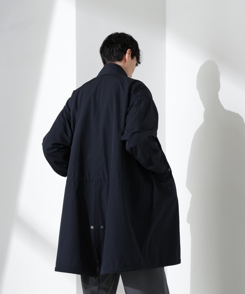 NANO universe（ナノユニバース）の「ウェザークロスフィッシュテールコート（その他アウター・メンズ・ブラック/ベージュ・M/L）」の11枚目の写真