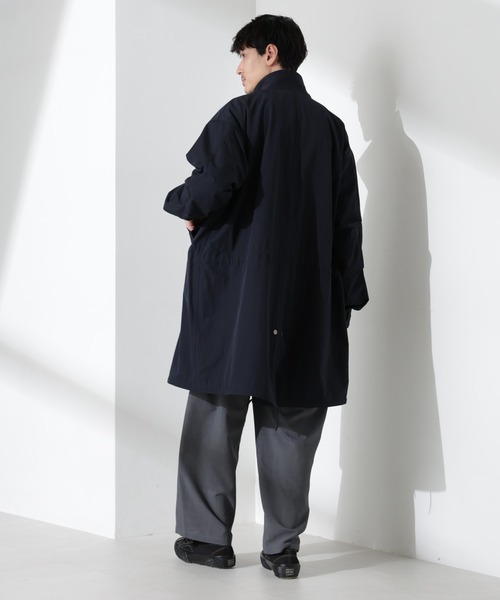 NANO universe（ナノユニバース）の「ウェザークロスフィッシュテールコート（その他アウター・メンズ・ブラック/ベージュ・M/L）」の15枚目の写真