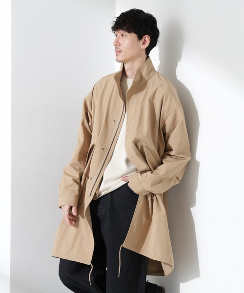 NANO universe（ナノユニバース）の「ウェザークロスフィッシュテールコート（その他アウター・メンズ・ブラック/ベージュ・M/L）」の16枚目の写真