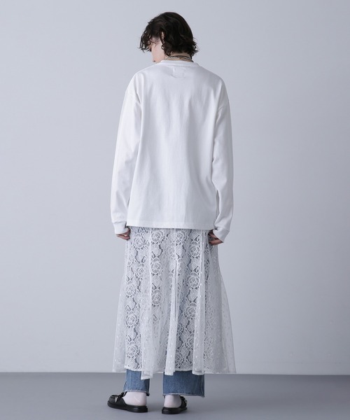 tシャツ (GENE HEAVENS)NYCプリント ヘビーウェイトロングスリーブT レディース セール】(GENE HEAVENS)NYCプリント ヘビーウェイトロング