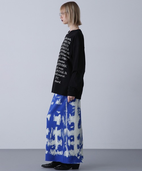 ROSE BUD（ローズバッド）の「(GENE HEAVENS)NYCプリント ヘビーウェイトロングスリーブT（Tシャツ/カットソー・レディース・ブラック/ホワイト・ONE SIZE/L）」の18枚目の写真