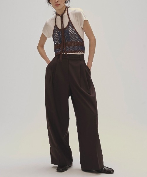 todayful トゥデイフル Wool Slit Bustier Crochet Knit Bustier（その他トップス）｜TODAYFUL（トゥデイ
