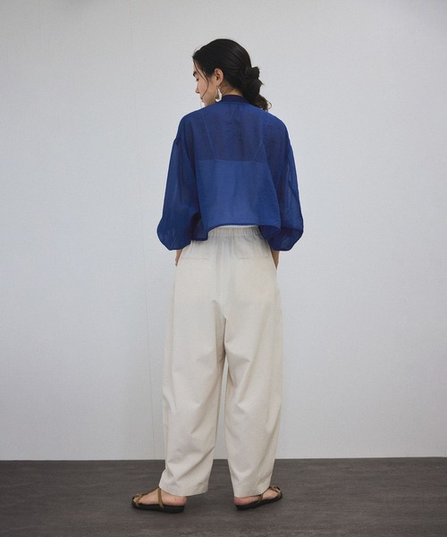 完売25SS✨ ヨーク ジップアップブルゾン リネンアセテート サイズ2 黒