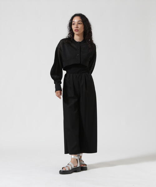 UN3D.(アンスリード)の「UN3D./アンスリード/2TONE SHEER KT CD/2トーンシアーニットカーディガン/5225228011(カーディガン/ボレロ・レディース・ブラック/グレー・FREE)」の12枚目の写真