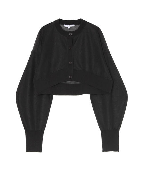 UN3D.(アンスリード)の「UN3D./アンスリード/2TONE SHEER KT CD/2トーンシアーニットカーディガン/5225228011(カーディガン/ボレロ・レディース・ブラック/グレー・FREE)」の19枚目の写真