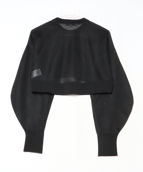 UN3D.(アンスリード)の「UN3D./アンスリード/2TONE SHEER KT CD/2トーンシアーニットカーディガン/5225228011(カーディガン/ボレロ・レディース・ブラック/グレー・FREE)」の9枚目の写真