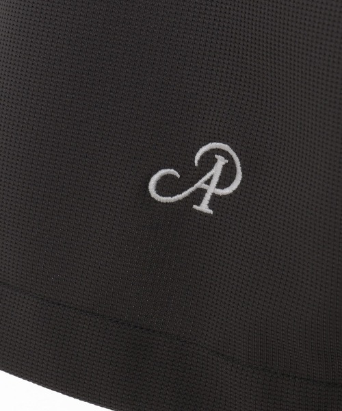 ADAM PATEK（アダムパテック）の「ADAMPATEK/ripple looose polo shirt/リップルルーズポロシャツ（ポロシャツ・メンズ・チャコール/ブラック・2/1）」の8枚目の写真