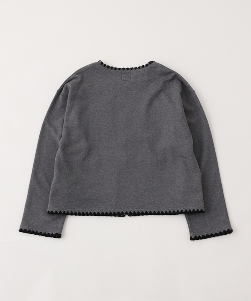 JOINT WORKS（ジョイントワークス）の「Sasquatchfabrix. / サスクワァッチファブリックス SWEAT CARDIGAN CH EL（その他アウター・メンズ・チャコールグレー/アイボリー・LARGE/MEDIUM）」の3枚目の写真