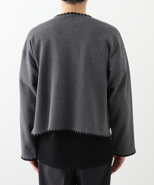 JOINT WORKS（ジョイントワークス）の「Sasquatchfabrix. / サスクワァッチファブリックス SWEAT CARDIGAN CH EL（その他アウター・メンズ・チャコールグレー/アイボリー・LARGE/MEDIUM）」の8枚目の写真