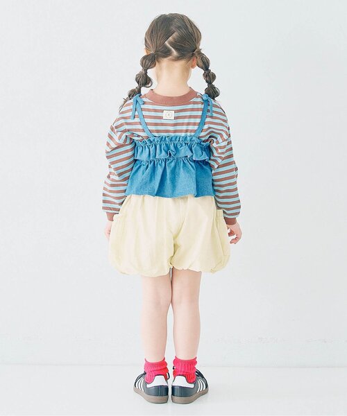 p.premier（ピードットプルミエ）の「【ジュニア対応】パンプキンスカートパンツ（その他パンツ・キッズ・ブラック/オフホワイト/ブルー・140/130/120/110/100/90/80）」の12枚目の写真