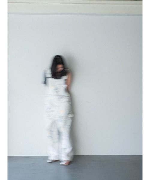 サロペット・オーバーオール・オールインワン PHEENY/SALVAGE TROUSERS(WHITE) サロペット・オーバーオール・オールインワン PHEENY/SALVAGE