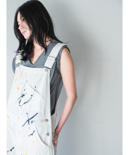 オールインワン・サロペット ORR Pale Denim Overalls セール】PAINT DENIM OVERALL（サロペット/オーバーオール
