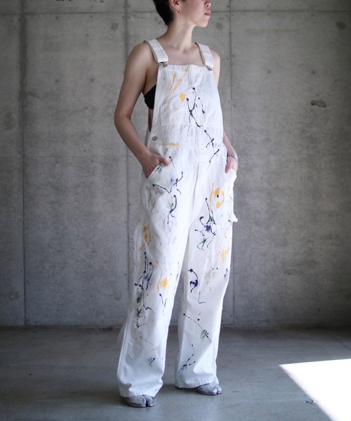 サロペット・オーバーオール・オールインワン Vaqutaux Voyage atelier SOMETHING LACE UP SALOPETTE/レースアップサロペット