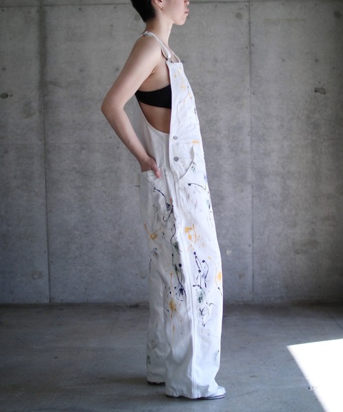 サロペット・オーバーオール・オールインワン PHEENY/SALVAGE TROUSERS(WHITE) PHEENY/SALVAGE TROUSERS(WHITE)