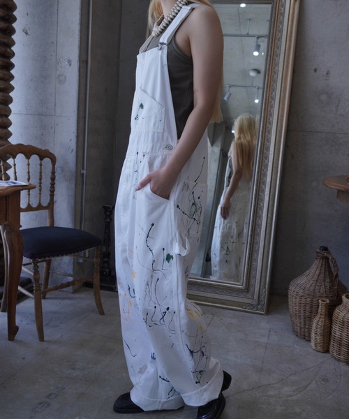 サロペット・オーバーオール・オールインワン PHEENY/SALVAGE TROUSERS(WHITE) PHEENY/SALVAGE TROUSERS(WHITE)