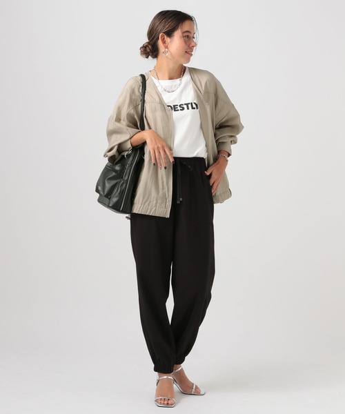 BAYFLOW（ベイフロー）の「シアーブルゾン（ブルゾン・レディース・グレイッシュベージュ/ピンク/チャコール・FREE）」の17枚目の写真