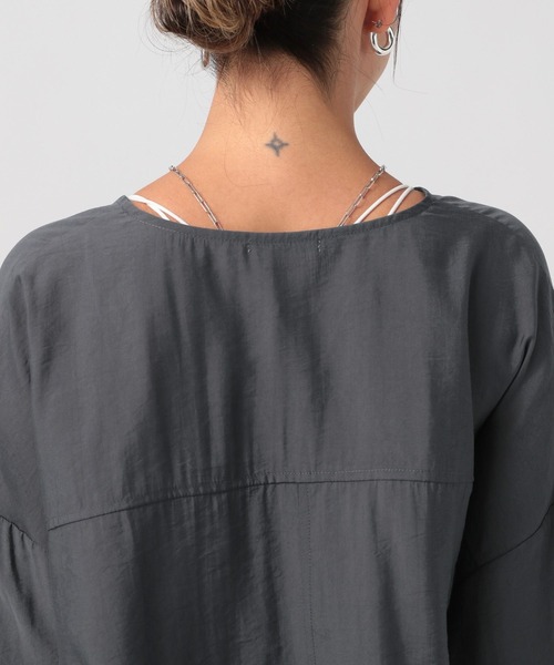 BAYFLOW（ベイフロー）の「シアーブルゾン（ブルゾン・レディース・グレイッシュベージュ/ピンク/チャコール・FREE）」の13枚目の写真