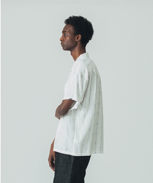 SILAS(サイラス)の「BARBED WIRE S/S OPEN COLLAR SHIRT(シャツ/ブラウス・メンズ・ブラック/ホワイト・M/L)」の5枚目の写真